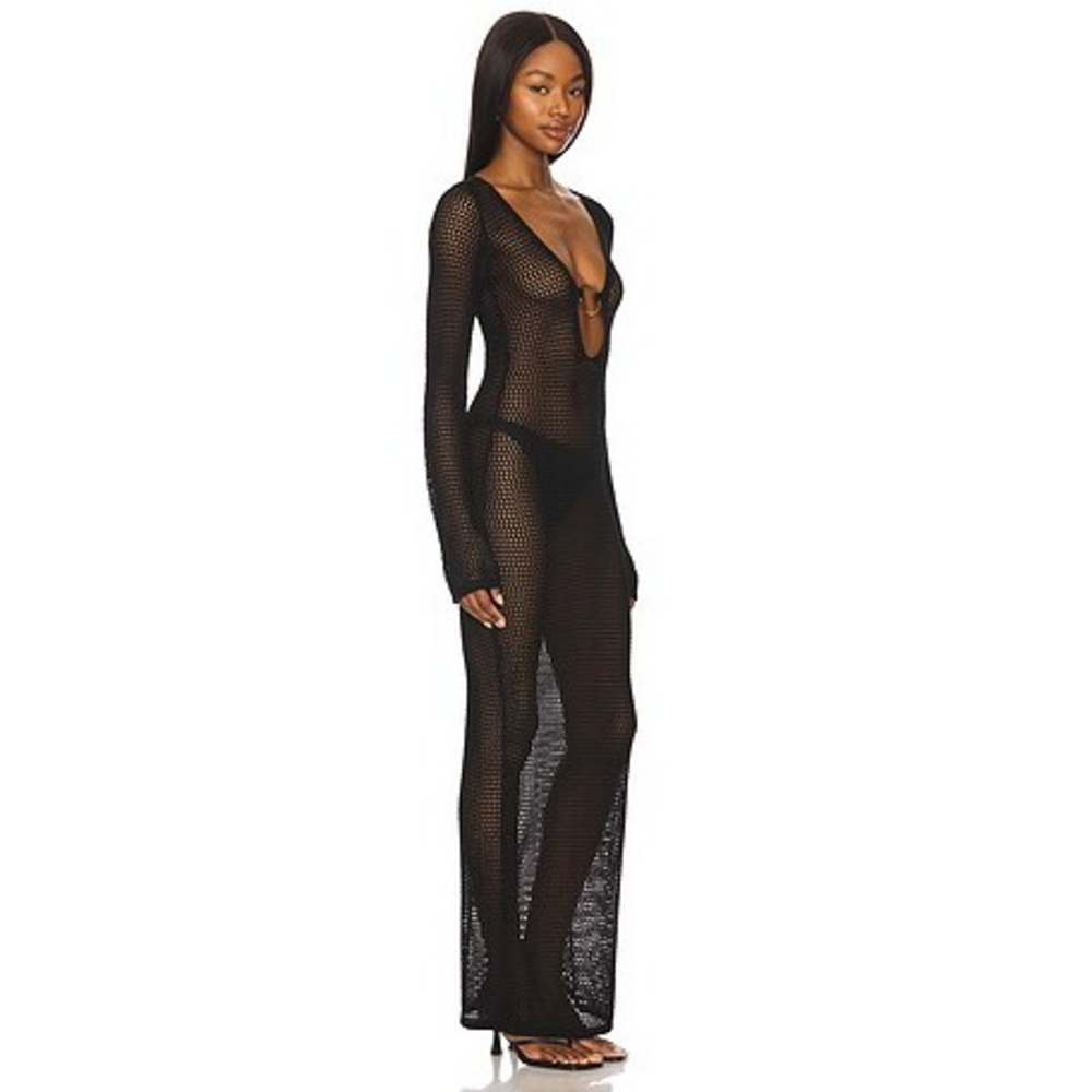 superdown Odette Maxi Dress in Black - Picture 2 of 4